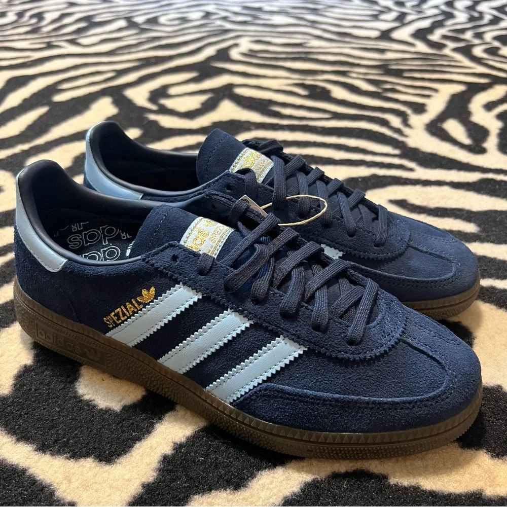 Adidas Handball Spezial Shoes Collegiate Navy Clear Sky Size Youth 5.5/Women 6.5 - Picture 8 of 16
